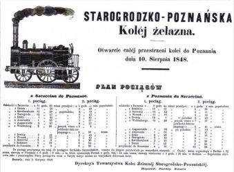 10 sierpnia 1848 roku wyruszył z jeżyckiego dworca pierwszy pociąg do Szczecina, fot. Wikimedia Commons/domena publiczna